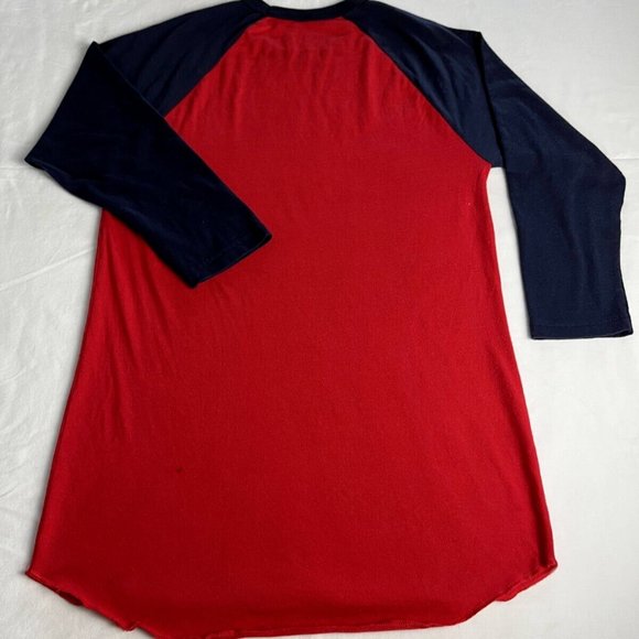 The Doors T-Shirt Top Women Size Small Red/Blue Cotton Blend Crewneck 3/4 Sleeve - Picture 3 of 9